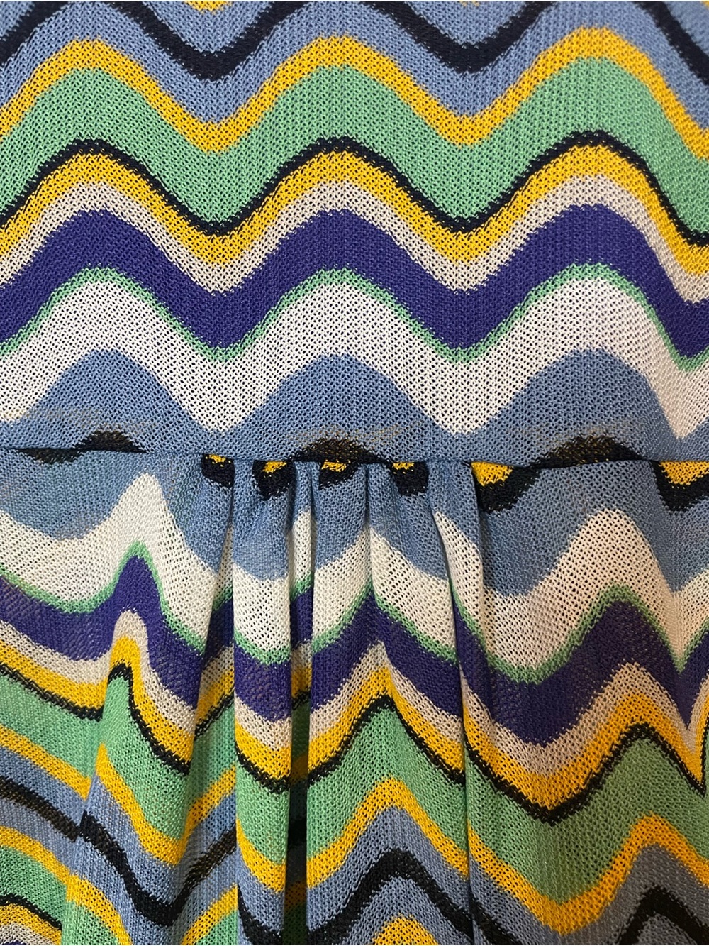 Ramy Brook Myra Wave Surplice Top in Multicolor Wave Knit Size Medium - Picture 9 of 9